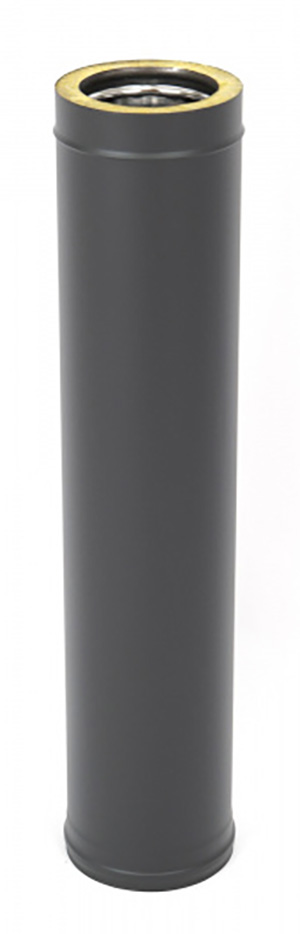 труба термо l1000 тт-р 316-0.5/304 d150/210 с хомутом   (mc black (т<600c*)) картинка анонса te-plo.ru