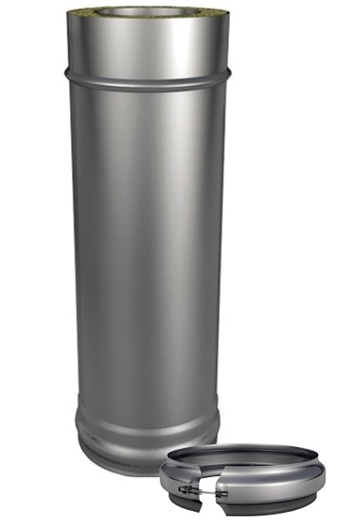 труба термо l250 tt-p 316-0.5/304 d150/210 с хомутом картинка анонса te-plo.ru