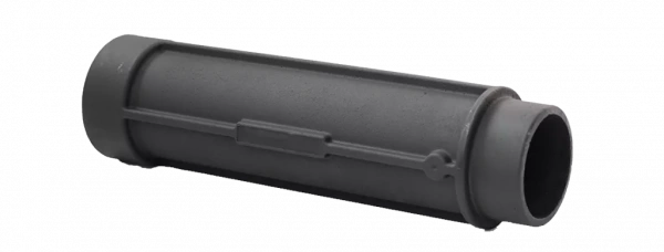 труба дымоходная стартовая чугунная  l 500 mm (d130) mm крашенная картинка анонса te-plo.ru
